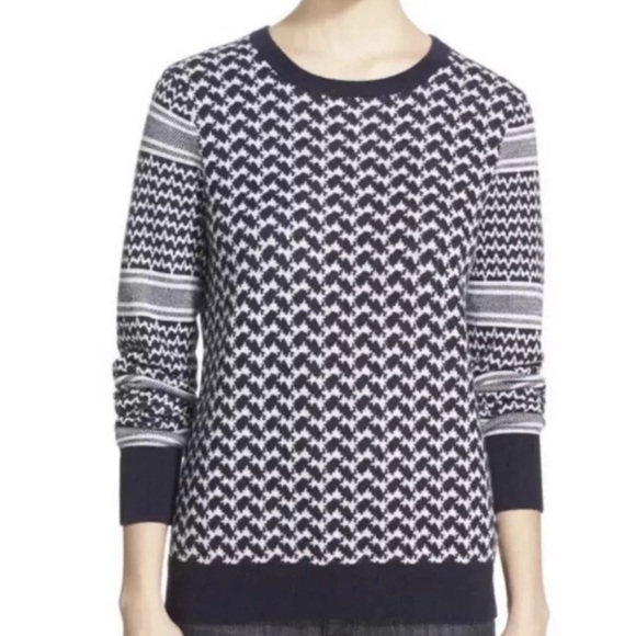 Equipment | Femme Shane Houndstooth Cotton/Cashmere Blend Sweater Womens size XS - Picture 1 of 9